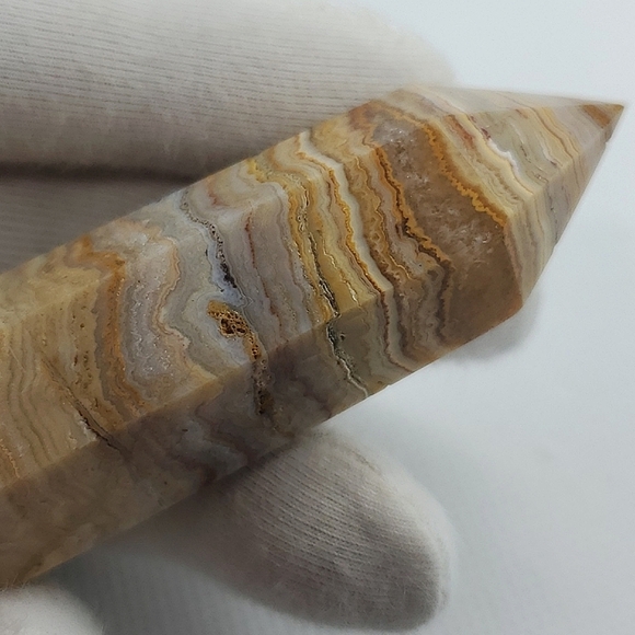 Crazy Lace Agate Tower, Gorgeous Banding and Rich Colors from Northern Mexico - Picture 13 of 15